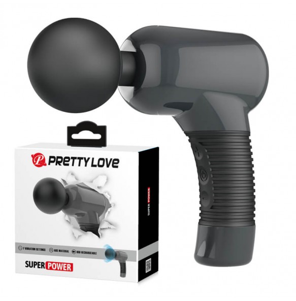 PRETTY LOVE - Super Power Massage Gun (Chargeable - Black)